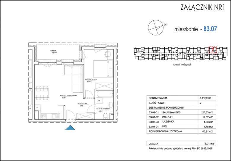 Apartament nr. B3.07